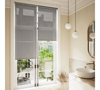 GoodHome Badallo Corded Concrete Grey Daylight & Thermal Roller Blind (W)60Cm (L)180Cm