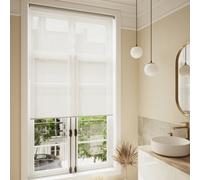 GoodHome Badallo Corded Optic White Daylight & Thermal Roller Blind (W)120Cm (L)180Cm