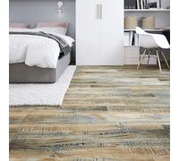 GoodHome Baila Distressed Brown Oak Wood Effect Textured Click Vinyl Click Flooring, 2.2M²