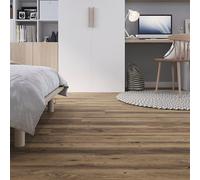 GoodHome Baila Distressed Natural Oak Wood Effect Textured Click Vinyl Click Flooring, 2.2M²