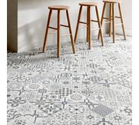 GoodHome Baila Grey Mosaic Effect Luxury Vinyl Tile, 2.23M²