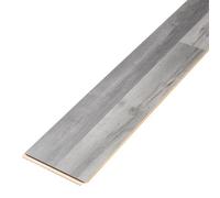 GoodHome Bairnsdale Dark Grey Gloss Oak Effect Laminate Flooring Sample