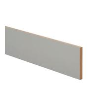 GoodHome Balsamita Grey Square Edge Matt Grey Slab Plinth, (L)2400mm