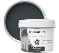 GoodHome Baltimore Smooth Matt Masonry Paint, 10L Tin