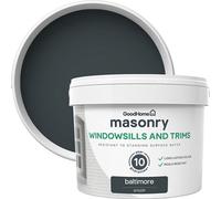 GoodHome Baltimore Smooth Matt Masonry Paint, 2.5L Tin