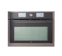 GoodHome Bamia Ghcom50 Built-In Compact Oven With Microwave - Brushed Black Stainless Steel Effect