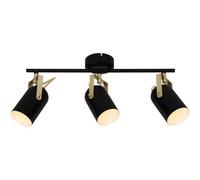 GoodHome Bar Matt Gold Effect 3 Light Spotlight