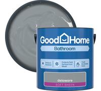 GoodHome Bathroom Delaware Soft Sheen Wall & Ceiling Emulsion Paint, 2.5L