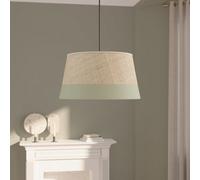 GoodHome Bellbird Green & Natural Round Lamp Shade (D)38Cm