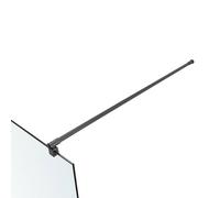 GoodHome Beloya Black Wall-Mounted Support Bar (L)125Cm