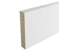 GoodHome Berberis Satin White Laminate & Particle Board Upstand (L)3000mm