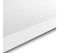 GoodHome Berberis Satin White Laminate Square Edge Kitchen Breakfast Bar, (L)2000mm (T)38mm
