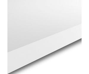 GoodHome Berberis Satin White Laminate Square Edge Kitchen Breakfast Bar, (L)2000mm (T)38mm