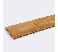 GoodHome Bishorn Natural Oak Real Wood Top Layer Flooring Sample, (W)207mm