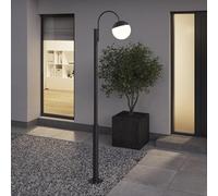 GoodHome Black Mains-Powered 1 lamp Outdoor Post Lantern (H) 2274mm