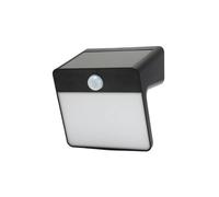 GoodHome Black Solar-Powered Cold White Integrated Led Floodlight 150Lm