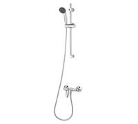 GoodHome Blyth Chrome Effect Wall-Mounted Single Lever Without Thermostat Mixer Shower