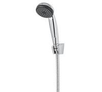 GoodHome Blyth Chrome Effect Wall-Mounted Single-Spray Pattern Shower Head Kit