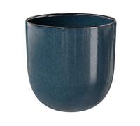 GoodHome Boann Gloss Blue Reactive Glaze Effect Ceramic Tumbler