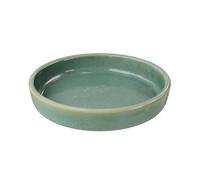 GoodHome Boann Gloss Green Reactive Glaze Effect Ceramic Soap Dish
