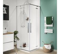 GoodHome Boxwood White 839Btu Vertical Towel Radiator (W)400mm X (H)700mm