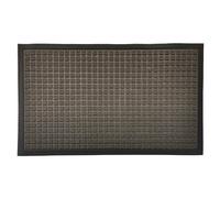 GoodHome Boykins Grey Geometric Barrier Mat, 45Cm X 75Cm