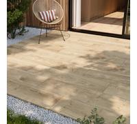 GoodHome Brela Natural Matt Wood Effect Porcelain Outdoor Floor Tile, Pack Of 2, (L)1200mm (W)300mm
