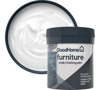 GoodHome Brilliant White Chalky Effect Matt Furniture Paint, 80Ml Tester Pot