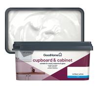 GoodHome Brilliant White Matt Cupboard & Cabinet Paint, 2L