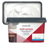 GoodHome Brilliant White Matt Multi-Surface Paint, 2L