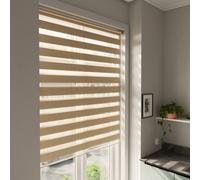 GoodHome Brize Corded Mottled Natural Day & Night Roller Blind (W)120Cm (L)180Cm