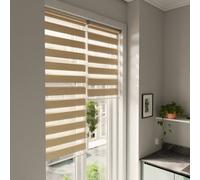 GoodHome Brize Corded Mottled Natural Day & Night Roller Blind (W)60Cm (L)180Cm