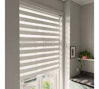 GoodHome Brize Corded Mottled White Day & Night Roller Blind (W)120Cm (L)180Cm