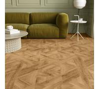 GoodHome Bromley Honey Natural Oak Wood Effect Structured Laminate Flooring, 2.402M²