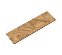 GoodHome Bromley Honey Natural Oak Wood Effect Structured Laminate Flooring Sample