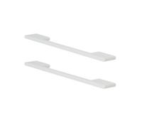 GoodHome Cacao White Kitchen Cabinets Bar Pull Handle (L)22Cm (D)30mm, Pack Of 2