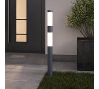 GoodHome Callisto Contemporary Dark Grey Mains-Powered 1 Lamp Integrated Led Outdoor Post Light (H)1000mm
