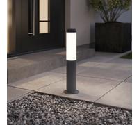 GoodHome Callisto Contemporary Dark Grey Mains-Powered 1 Lamp Integrated Led Outdoor Post Light (H)480mm