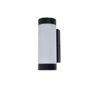 GoodHome Callisto Fixed Matt Black Mains-Powered (Wired) Integrated Led Outdoor Wall Light 1650Lm