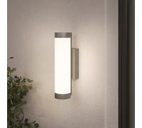GoodHome Callisto Fixed Matt Dark Grey Mains-Powered Integrated Led Outdoor Contemporary Wall Light 1400Lm (Dia)7.6Cm