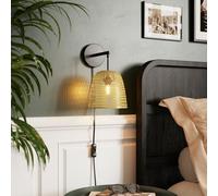 GoodHome Calume Natural Wired Led Wall Light