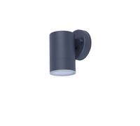 GoodHome Candiac Fixed Matt Dark Grey Mains-Powered Integrated Led Outdoor Contemporary Wall Light 380Lm (Dia)6Cm