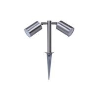 GoodHome Candiac Stainless Steel Integrated Led Outdoor Stake Light (D)60mm