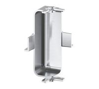 GoodHome Caraway Innovo Satin Silver Effect Drawer Inner Corner