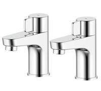 GoodHome Cavally Chrome Effect Modern Basin Pillar Tap