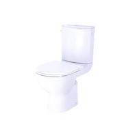 GoodHome Cavally Compact White Close-Coupled Toilet Set With Soft Close Seat