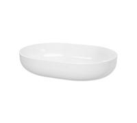 GoodHome Cavally Gloss White Oblong Counter Top Basin (W)50Cm