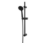 GoodHome Cavally Matt Black 3-Spray Pattern Shower Kit
