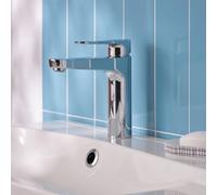 GoodHome Cavally Medium Chrome Effect Round Basin Mono Mixer Tap
