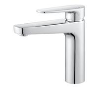 GoodHome Cavally Tall Chrome Effect Round Basin Mono Mixer Tap